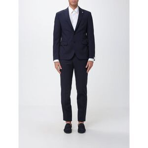 Manuel Ritz Men Single-Breasted Stretch Wool Suit Manuel Ritz